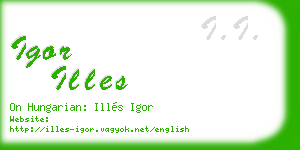 igor illes business card
